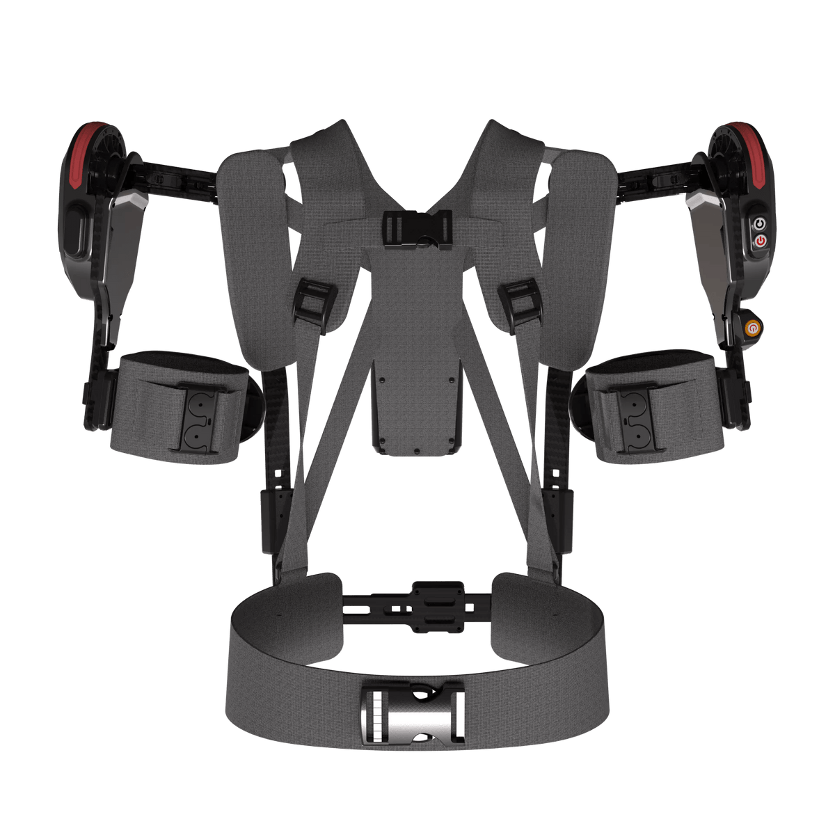 VIGX A10 kol destek robotunun sırt kayış sistemi ve yük dağıtımı